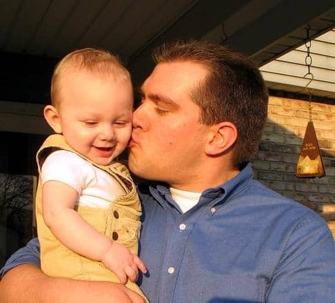man and his baby