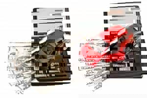 Money, calculator, pen, and car